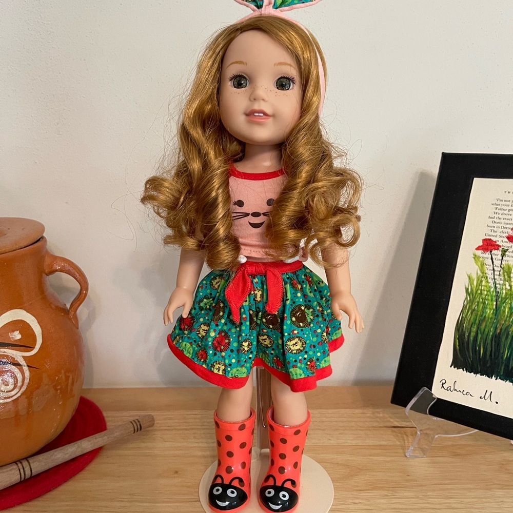 American Girl Wellie Wishers Doll EUC 14.5” Tall - CUTE!